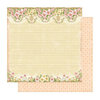 Best Creation Inc - A Little Dream Collection - 12 x 12 Double Sided Glitter Paper - Life