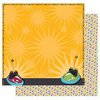 Best Creation Inc - Loops and Scoops Collection - 12 x 12 Double Sided Glitter Paper - Bumper Buddies
