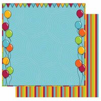 Best Creation Inc - Loops and Scoops Collection - 12 x 12 Double Sided Glitter Paper - Admit One