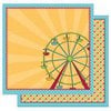 Best Creation Inc - Loops and Scoops Collection - 12 x 12 Double Sided Glitter Paper - Ferris Wheel