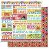 Best Creation Inc - Loops and Scoops Collection - 12 x 12 Double Sided Glitter Paper - Havin' A Blast!