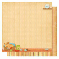 Best Creation Inc - Meow Collection - 12 x 12 Double Sided Glitter Paper - Cat Nap Time
