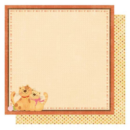 Best Creation Inc - Meow Collection - 12 x 12 Double Sided Glitter Paper - Sweet Cats