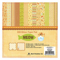 Best Creation Inc - Meow Collection - 6 x 6 Glittered Paper Pad