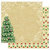 Best Creation Inc - Merry Christmas Collection - 12 x 12 Double Sided Glitter Paper - Christmas Tree