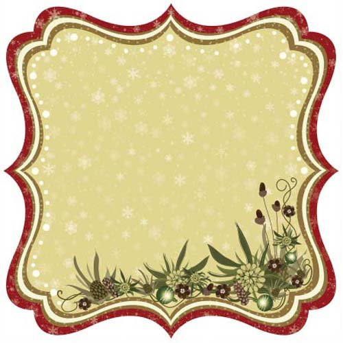 Best Creation Inc - Merry Christmas Collection - 12 x 12 Die Cut Glitter Paper - Christmas Joy