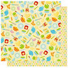 Best Creation Inc - Mom's Kitchen Collection - 12 x 12 Double Sided Glitter Paper - Mixin in the Kitchen