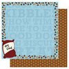 Best Creation Inc - Puppy Love Collection - 12 x 12 Double Sided Glitter Paper - Kibbles n Bits