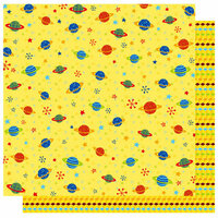 Best Creation Inc - Robot Collection - 12 x 12 Double Sided Glitter Paper - Planetarium