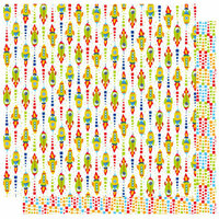 Best Creation Inc - Robot Collection - 12 x 12 Double Sided Glitter Paper - Space Station