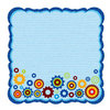 Best Creation Inc - Robot Collection - 12 x 12 Die Cut Glitter Paper - Gearing  Up