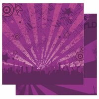 Best Creation Inc - Rock Star Collection - 12 x 12 Double Sided Glitter Paper - Sold Out