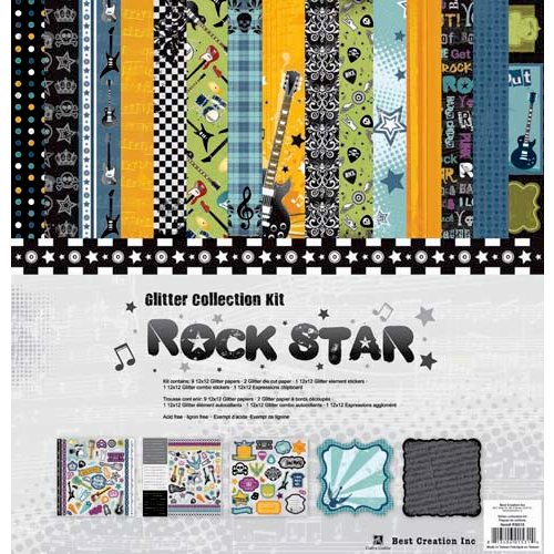 Best Creation Inc - Rock Star Collection - 12 x 12 Glittered Collection Kit