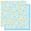 Best Creation Inc - Sweet Baby Collection - 12 x 12 Double Sided Glitter Paper - It's a Boy