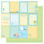 Best Creation Inc - Sweet Baby Collection - 12 x 12 Double Sided Glitter Paper - Baby Boy Tags