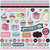 Best Creation Inc - Sixteen Candles Collection - Glittered Cardstock Stickers - Element