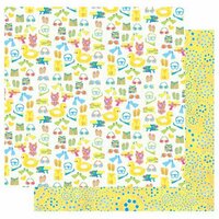 Best Creation Inc - Splash Fun Collection - 12 x 12 Double Sided Glitter Paper - Stay Cool