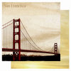 Best Creation Inc - USA Collection - 12 x 12 Double Sided Glitter Paper - San Francisco