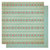 Best Creation Inc - Vintage Story Collection - 12 x 12 Double Sided Glitter Paper - Floral Stripes