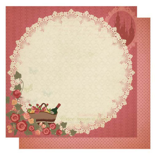 Best Creation Inc - Vintage Story Collection - 12 x 12 Double Sided Glitter Paper - Wonderland