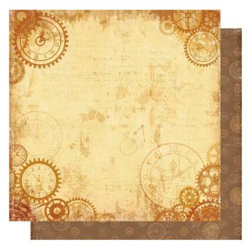 Best Creation Inc - Vintage Travel Collection - 12 x 12 Double Sided Glittered Paper - Memorable Moment