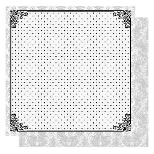 Best Creation Inc - Wedding Day Collection - 12 x 12 Double Sided Glittered Paper - Happiness