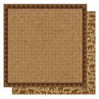 Best Creation Inc - Wild Life Collection - 12 x 12 Double Sided Glitter Paper - Expedition