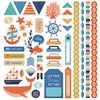 BasicGrey - Adrift Collection - 12 x 12 Cardstock Stickers - Elements