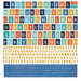 BasicGrey - Adrift Collection - 12 x 12 Cardstock Stickers - Alphabet
