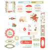BasicGrey - Aspen Frost Collection - Christmas - Die Cut Cardstock Pieces - Shapes