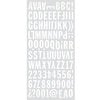 BasicGrey - Basic White Collection - Mini Monogram Stickers