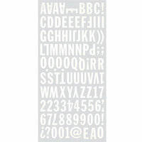 BasicGrey - Basic White Collection - Mini Monogram Stickers