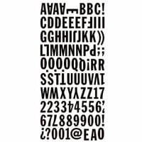 BasicGrey - Basic Kraft Collection - Mini Monogram Stickers