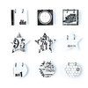 BasicGrey - Basic White Collection - Small Details - Decorative Stickers - Fasteners, CLEARANCE