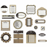 BasicGrey - Basic Kraft Collection - Die Cut Cardstock Pieces, CLEARANCE