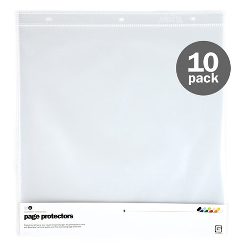 BasicGrey - 12 x 12 Page Protectors - 10 Pack