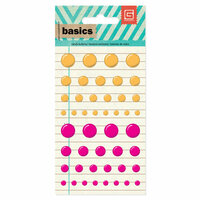 BasicGrey - Basics Collection - Candy Buttons - Orange and Pink
