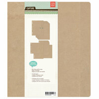 BasicGrey - Capture Collection - Kraft Album - 7 x 9 Ring Binder