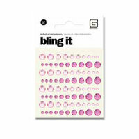 BasicGrey - Bling It Collection - Rhinestones - Individual Dots - Blush and Rouge