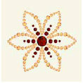 BasicGrey - Bling It Collection - Rhinestones - Designer Lotus - Tangerine, CLEARANCE