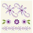 BasicGrey - Bling It Collection - Rhinestones - Designer Bouquet - Lilac