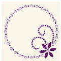 BasicGrey - Bling It Collection - Rhinestones - Designer Frame - Lilac