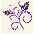 BasicGrey - Bling It Collection - Rhinestones - Designer Wheatgrass - Violet