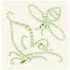 BasicGrey - Bling It Collection - Rhinestones - Designer Butterfly - Grass, CLEARANCE