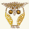 BasicGrey - Bling It Collection - Rhinestones - Designer Owl - Curry and Nutmeg