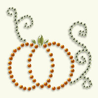 BasicGrey - Bling It Collection - Rhinestones - Designer Pumpkin - Tangerine, BRAND NEW