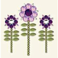 BasicGrey - Bling It Collection - Rhinestones - Designer Sunflower - Lilac