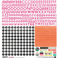 BasicGrey - B-Side Collection - 12 x 12 Cardstock Stickers - Alphabet