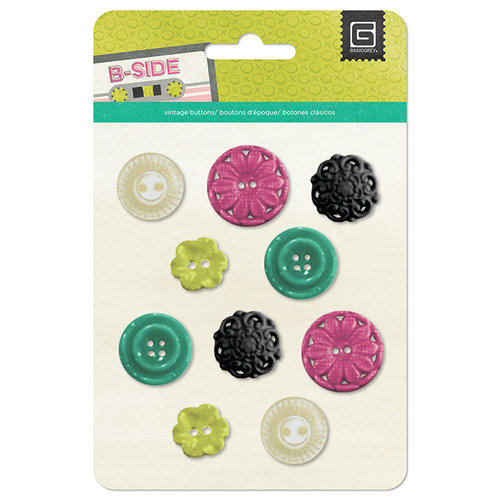BasicGrey - B-Side Collection - Resin Flower Buttons