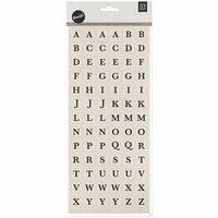 BasicGrey - Barista Collection - Chipboard Stickers - Alphabet